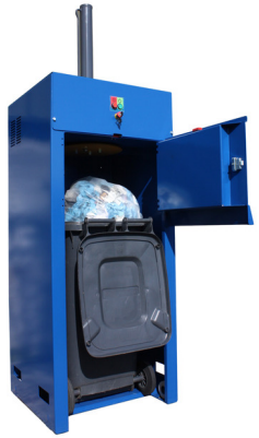 Compacteur-tasseur de poubelles de 240 litres